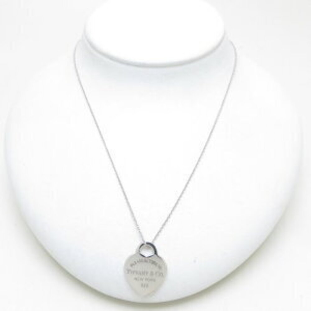 Tiffany Co to Heart Pendant Necklace Sterling Silver - Picture 2 of 6